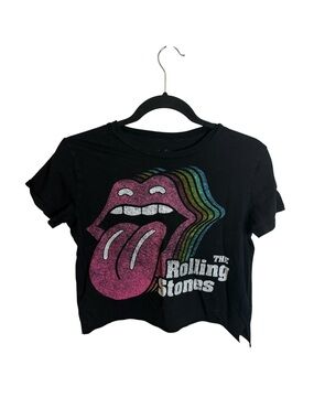 Rowdy Sprout Girls Rolling Stones Graphic Band Tee
